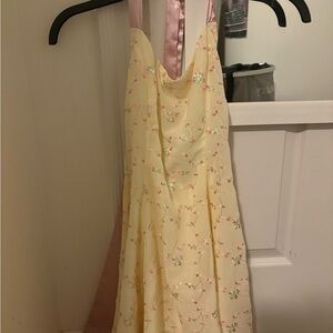 Lucy in the Sky Yellow and Pink Floral Dress